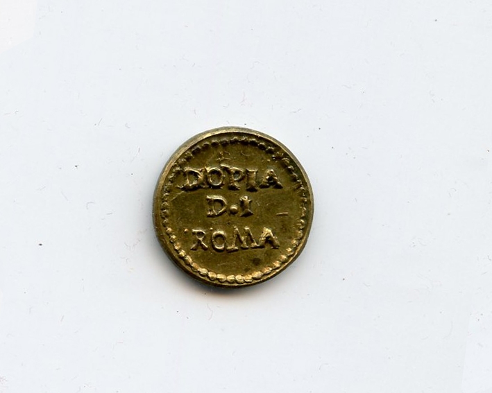 ROMA, Pio VI (1775-1779) Peso "(ERRORE) DOPIA D I ROMA"
